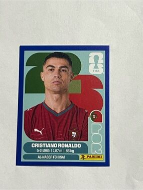 Panini FIFA World Cup 2026 Cristiano Ronaldo POR 15 Sticker BLUE BORDER